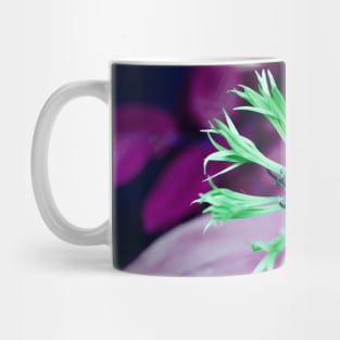 Green Flower Inverted Photograph Design Mug